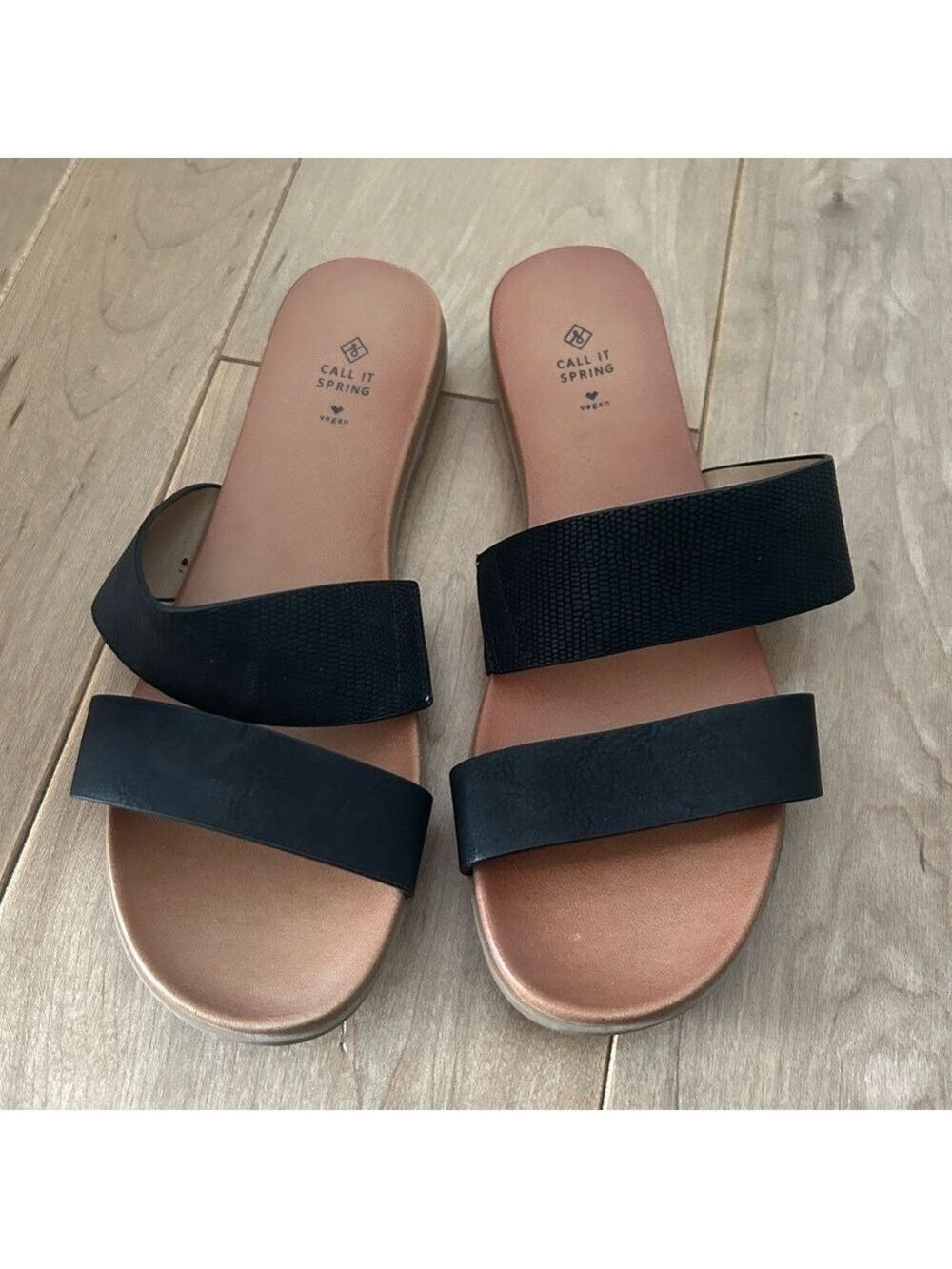 Call It Spring Black Sandals